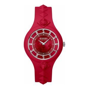 Versus Versace  Fire Island Studs Strap Watch Red Womens